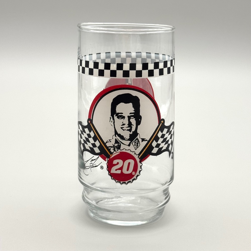 Tony Stewart Coca-Cola Glass NASCAR 20 Vintage Collectible Drinking Cup